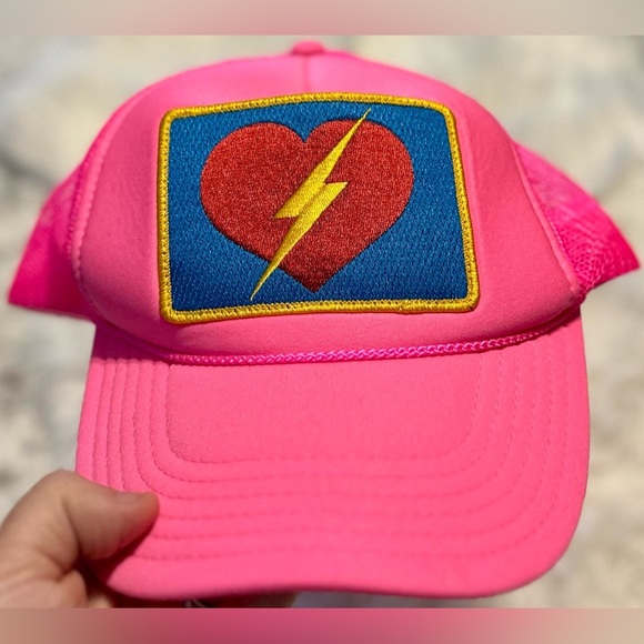 ‼️RARE‼️?AVIATOR NATION??NWT?⚡️❤️VINTAGE NYLON TRUCKER HAT in Neon Pink— O/S main image 5